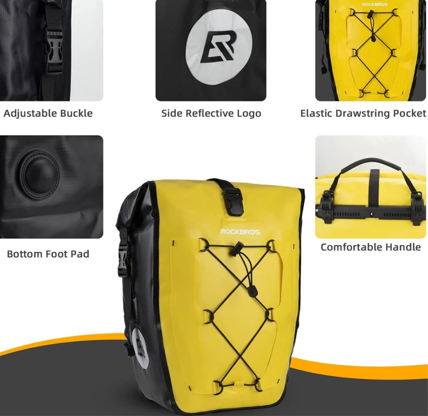 Sacoche de porte-bagages arrière ROCKBROS étanche
