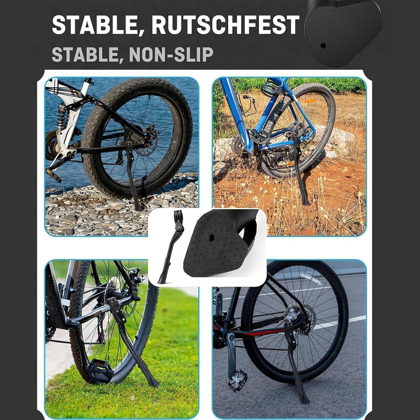 Béquille vélo latérale