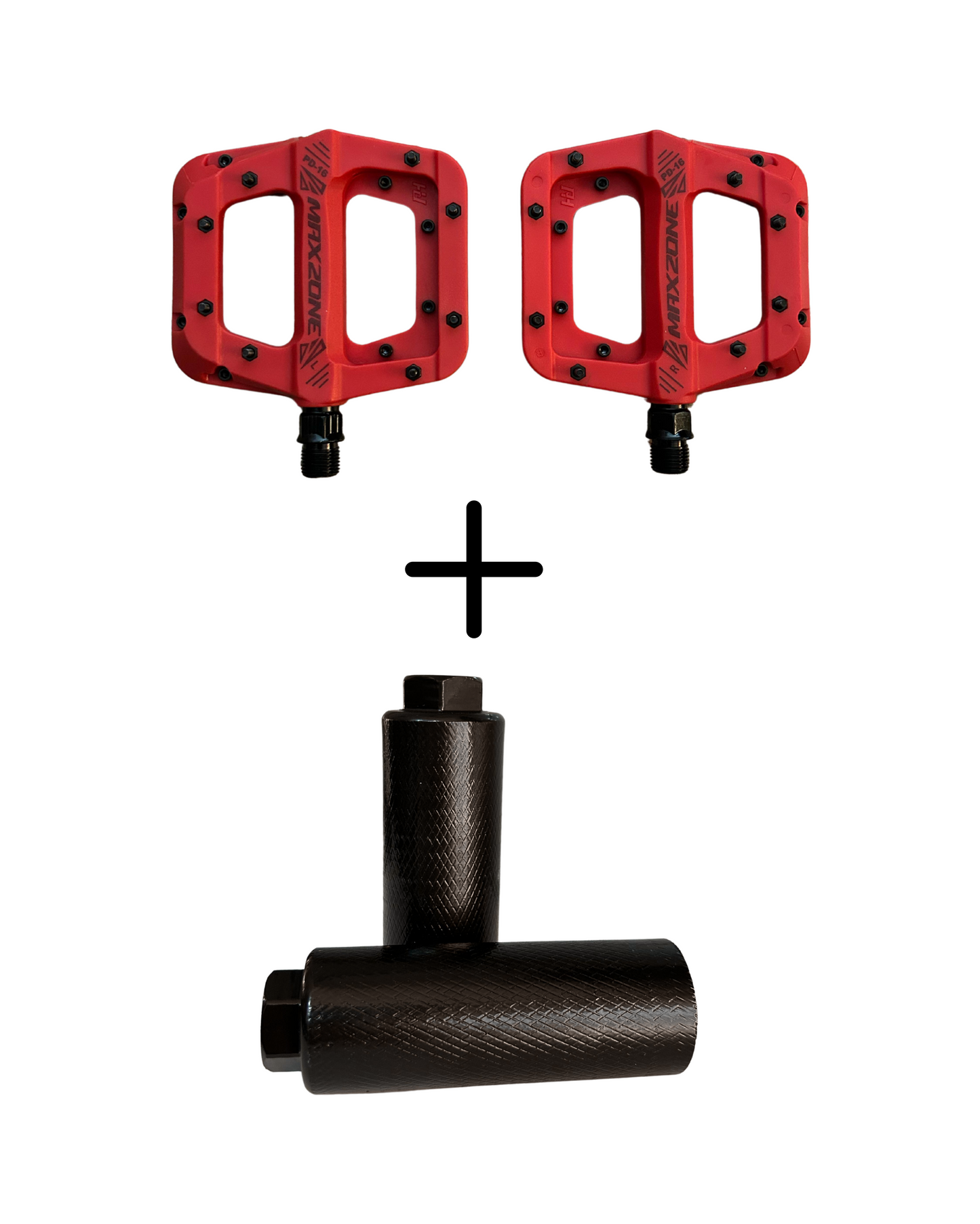 Pedale MAXZONE + Repose pied acier