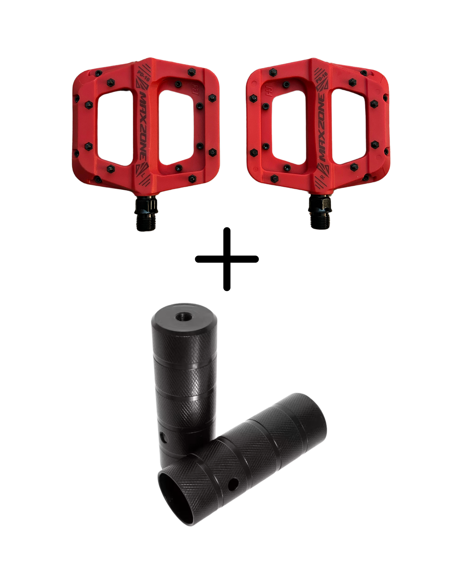 Pedale MAXZONE + Repose pied acier