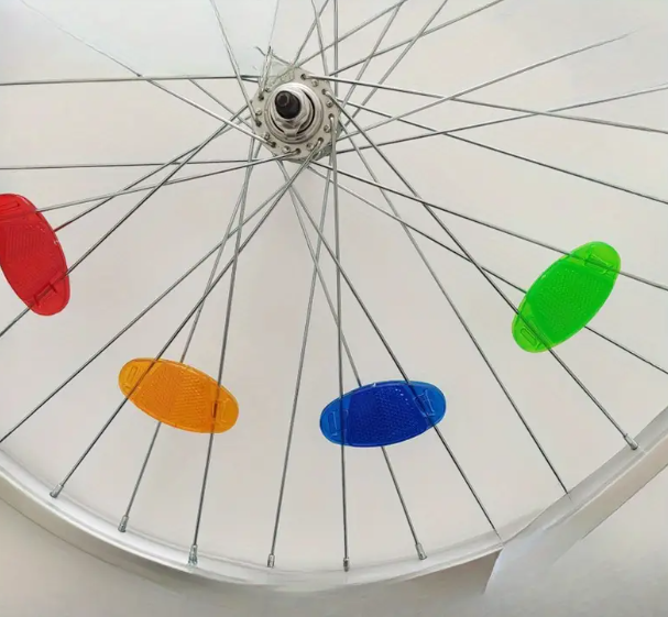 Pack de 5 réflecteurs de roue de forme ovale