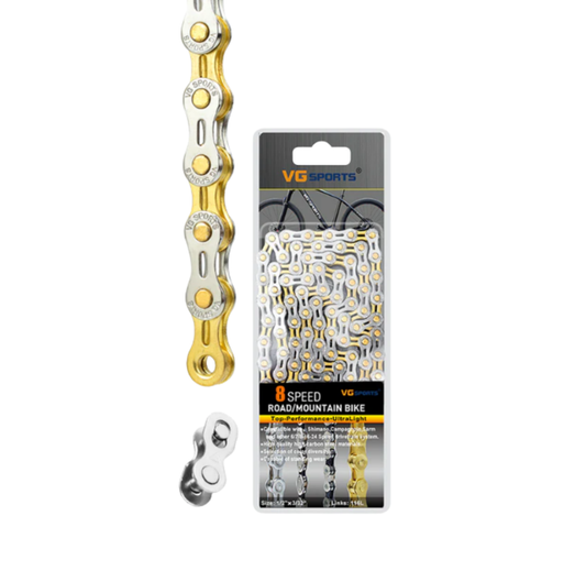 Chaine 8V VGSPORTS gold-silver