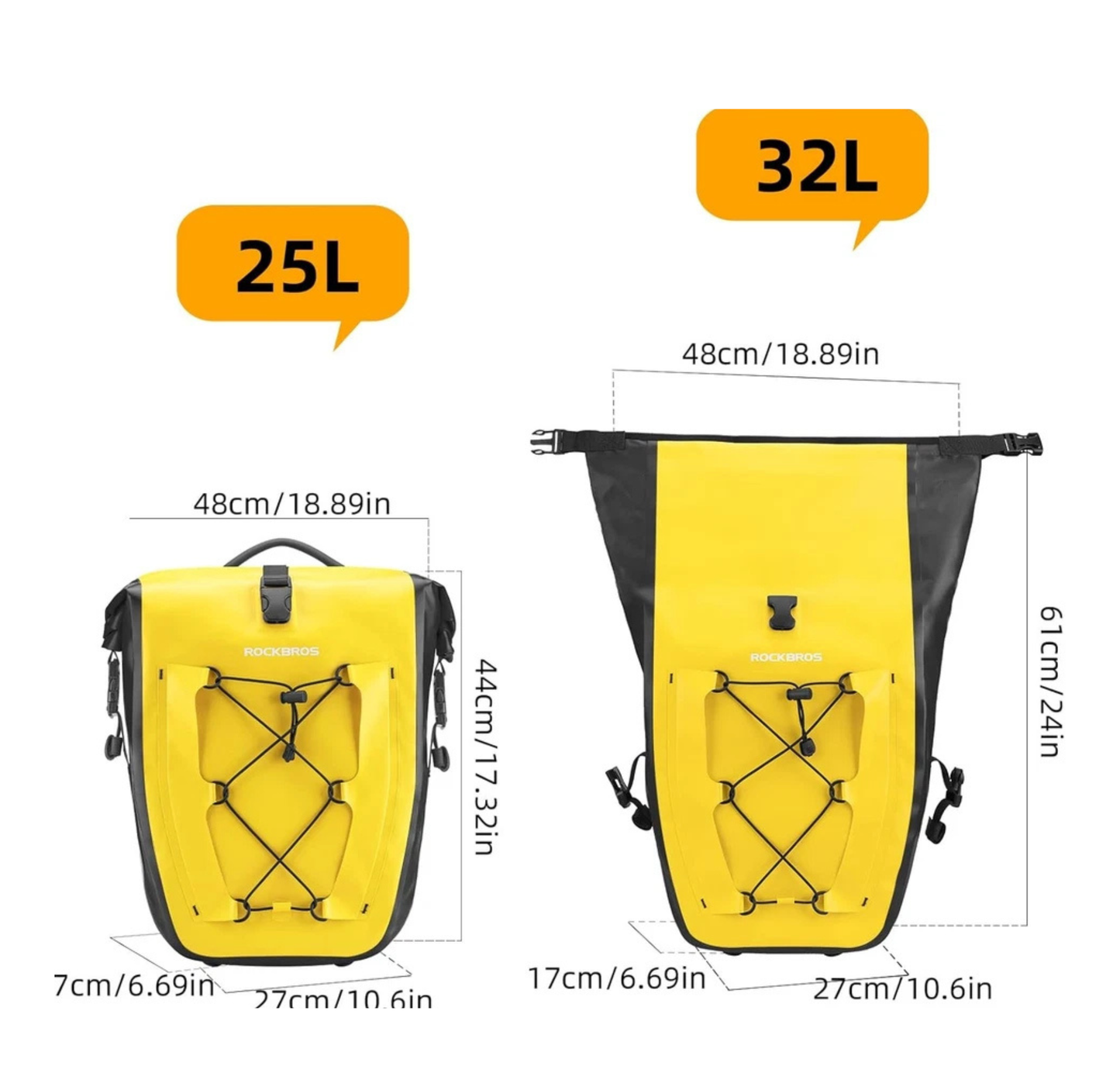 Sacoche de porte-bagages arrière ROCKBROS étanche